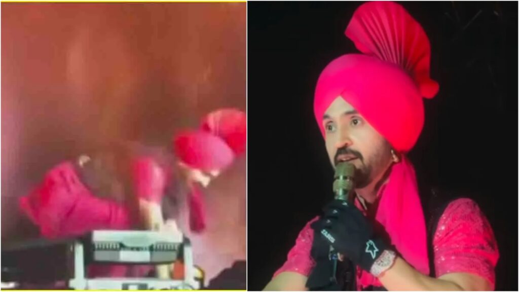 diljit dosanjh fell down in ahemadabad